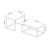 Set 2 bucati masuta cafea, en.casa, Aabenraa, 47 x 60 x 45 cm, pal, metal, negru, stejar, marimi diferite HausGarden Leisure