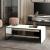 Couchtisch Ejby 42x120x60 cm Weiß / Schwarz [en.casa] HausGarden Leisure