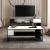 Couchtisch Ejby 42x120x60 cm Weiß / Schwarz [en.casa] HausGarden Leisure