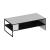 Couchtisch Ejby 42x120x60 cm Weiß / Schwarz [en.casa] HausGarden Leisure