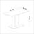 Masa living Galten 75x120x60cm alb [en.casa] HausGarden Leisure