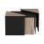 Set 4 buc masute cafea Frederikshavn stejar negru [en.casa] HausGarden Leisure