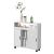 Dulap baie Lumijoki mobil pe 4 roti alb [en.casa] HausGarden Leisure