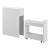 Dulap baie Kauhajoki 61 x 20 x 45 cm alb [en.casa] HausGarden Leisure