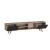 Comoda TV Assens 40 x 160 x 31 cm stejar negru cu 2 usi si 3 rafturi [en.casa] HausGarden Leisure