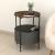 Beistelltisch Hofors 60x43cm Anthrazit / Eichenoptik, antik [en.casa] HausGarden Leisure