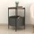 Beistelltisch Hofors 60x43cm Anthrazit / Eichenoptik, antik [en.casa] HausGarden Leisure