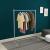 Suport haine Staffanstorp 137x104x48cm metal argintiu [en.casa] HausGarden Leisure