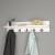 Cuier perete Hammarö 80x13x18cm pal alb [en.casa] HausGarden Leisure