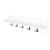 Cuier perete Hammarö 80x13x18cm pal alb [en.casa] HausGarden Leisure