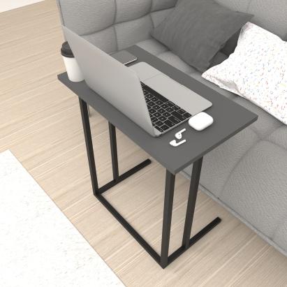 Laptoptisch Högsby Anthrazit [en.casa] HausGarden Leisure