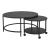 Set 2 bucati masute living masuri diferite Veroy masuta mica mobila pe 4 roti [en.casa] HausGarden Leisure