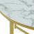 Masuta living Uppvidinge alb efect marmura auriu rotunda [en.casa] HausGarden Leisure