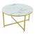 Masuta living Uppvidinge alb efect marmura auriu rotunda [en.casa] HausGarden Leisure