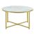 Masuta living Uppvidinge alb efect marmura auriu rotunda [en.casa] HausGarden Leisure