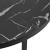 Masuta living Uppvidinge negru efect marmura negru rotunda [en.casa] HausGarden Leisure