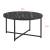 Masuta living Uppvidinge negru efect marmura negru rotunda [en.casa] HausGarden Leisure