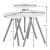 Set 3 masute Hjørring masuri diferite efect lemn [en.casa] HausGarden Leisure