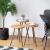 Set 3 masute Hjørring masuri diferite efect lemn [en.casa] HausGarden Leisure