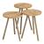 Set 3 masute Hjørring masuri diferite efect lemn [en.casa] HausGarden Leisure