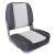 Set 2 scaune vapor Magelan 490 x 400 x 390 mm gri/alb [pro.tec] HausGarden Leisure