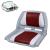 Scaun yacht Navigator 521 x 457 x 408 mm alb/rosu [pro.tec] HausGarden Leisure