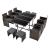 Set 11 piese mobilier gradina Laredo BM maro melir/negru [en.casa] HausGarden Leisure