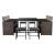 Set 11 piese mobilier gradina Laredo BM maro melir/negru [en.casa] HausGarden Leisure