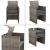 Set 11 piese mobilier gradina Laredo GM gri melir/negru [en.casa] HausGarden Leisure