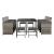 Set 11 piese mobilier gradina Laredo GM gri melir/negru [en.casa] HausGarden Leisure
