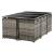 Set 11 piese mobilier gradina Laredo GM gri melir/negru [en.casa] HausGarden Leisure