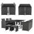 Set 11 piese mobilier gradina Laredo DG gri inchis/negru [en.casa] HausGarden Leisure