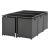 Set 11 piese mobilier gradina Laredo DG gri inchis/negru [en.casa] HausGarden Leisure