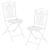 Set bistro Biella W masa si 2 scaune alb [en.casa] HausGarden Leisure