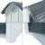 Cotet caine Patrocle cu trapa aerisire 75x 59 x 66 cm gri/negru [en.casa] HausGarden Leisure