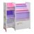 Raft copii Vimianzo 60x65x30cm motiv unicorn alb lila roz [en.casa] HausGarden Leisure