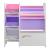 Raft copii Vimianzo 60x65x30cm motiv unicorn alb lila roz [en.casa] HausGarden Leisure
