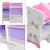Raft copii Vimianzo 60x65x30cm motiv unicorn alb lila roz [en.casa] HausGarden Leisure