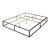 Pat cadru metalic Anastasia 203 x 183 x 30 cm negru [en.casa] HausGarden Leisure