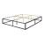 Pat cadru metalic Anastasia 203 x 183 x 30 cm negru [en.casa] HausGarden Leisure