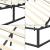 Pat cadru metalic Anastasia 203 x 183 x 30 cm negru [en.casa] HausGarden Leisure