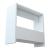 Masa laterala Rodovre 60x55x20 cm alb [en.casa] HausGarden Leisure