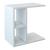 Masa laterala Ravnsborg 50x50x30 cm alb [en.casa] HausGarden Leisure