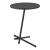 Masuta living Karup negru blat rotund [en.casa] HausGarden Leisure
