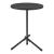 Masuta living Karup negru blat rotund [en.casa] HausGarden Leisure