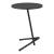 Masuta living Karup negru blat rotund [en.casa] HausGarden Leisure