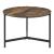 Masuta cafea Koge efect lemn nuanta inchisa negru blat rotund [en.casa] HausGarden Leisure