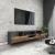 Comoda TV Torsby 140x30x46cm antracit /efect lemn stejar [en.casa] HausGarden Leisure