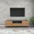 Comoda TV Torsby 140x30x46cm antracit /efect lemn stejar [en.casa] HausGarden Leisure