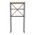 Raft baie de sine statator 160x66x34cm metal pal negru/nuc [en.casa] HausGarden Leisure